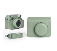 Hesupy Carrying Case for Instax Wide 400, Retro Camera Bag Storage Protective Cover with Shoulder Strap, PU Leather Case Portable Travel Organizer for Wide 400 Instant Camera (Green)