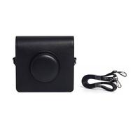 Hesupy Carrying Case for Instax Wide EVO, Retro Camera Bag Storage Protective Cover with Shoulder Strap, PU Leather Case Portable Travel Organizer for Wide EVO Instant Camera (Black)