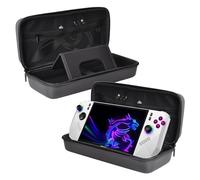 Hesupy Carrying Case for MSI Claw 8 Z2 Extreme, Travel Storage Bag PU Leather EVA Protective Hard Shell Cover Portable Organizer for Claw Claw 8 Z2 Extreme Handheld Game Console