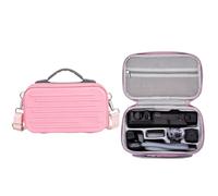 Hesupy Hard Carrying Case for Insta360 Luna Ultra, Waterproof Protective Travel Storage Bag with Shoulder Strap, Large Capacity Organizer Fits Camera, Neck Mount & Full Accessories，Pink