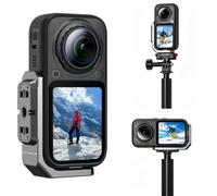 Hesupy Horizontal Mount Bracket for Insta360 X6, Vertical-Horizontal L-Shaped Shooting Stand with 1/4" Screw Hole & Quick Release Magnetic Adapter, Aluminum Screw-Lock Action Mount