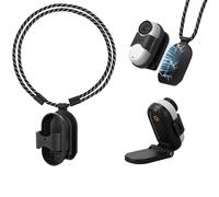 Hesupy Magnetic Neck Mount Holder for Insta360 GO 3S/GO 3, Desktop Base Magnet Stand Expansion Adapter Quick Release Bracket Clip Clamp Magnetic Chest Mount with Neck Strap for GO 3S Camera