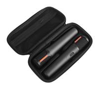 Hesupy PartyBox Wireless Microphone Carrying Case for JBL PartyBox Wireless Two Mic Portable Microphones Travel Bag Storage Box for Receivers, Adapters, AA Batteries, Charger Organizer, Black