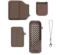 Hesupy Silicone Cover Case for DJI Osmo Pocket 4P, Soft Skin Sleeve Full Protective Camera Screen Lens Cover All-Round Protection Guard Protector for Osmo Pocket 4P Camera Accessories (Brown)