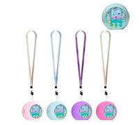 Hesupy Silicone Protective Case for Punirunes Interactive Digital Toy, Cute Skin Cover Sleeve with Neck Lanyard Easy Carry for Punirunes Electronic Pets Machine Anti-Scratch Protection (Blue)