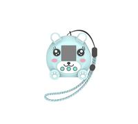Hesupy Silicone Protective Cover Case for Punirunes Interactive Digital Toy, Cute Cartoon Skin Sleeve with Lanyard Easy Carry for Punirunes Electronic Pets Machine Anti-Scratch Protection (Blue)