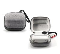 Hesupy Small Carrying Case for Insta360 GO 3S, EVA Hard Shell GO3S Storage Bag Protection Cover, Mini Travel Portable Organizer Bag with Carabiner for GO3S Vlogging Sports Camera Accessories, Grey