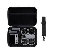 Hesupy Travel Carrying Case for DJI Avata 360 RC 2 Fly More Combo, Large Capacity Storage Bag Portable Organizer with Shoulder Strap Waterproof PU Protective Cover Box Accessories (Black)