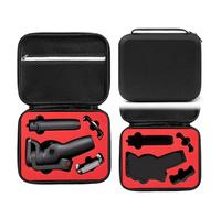 Hesupy Travel Carrying Case for DJI Osmo Mobile 6, Portable Storage Organizer Bag EVA Hard Case Protective Cover for OM6 Handheld Mobile Phone Gimbal Stabilizer Protection (Black + red Lining)