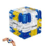 HESUSLA 3D Gravity Marble Maze Cube - Magnetic Magic Ball Puzzle Game for Kids & Adults, Stress Relief Fidget Toy for Focus, Anxiety Relief, and Creative Thinking (blue)