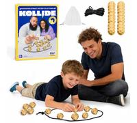 HESUSLA Magnetic Chess Set, Magnetic Chess Game，With Drawstring Bag & 20 Golden Pieces, Portable Travel Chess Game for Adults & Kids, Ideal Holiday & Birthday Present (Daily style)