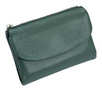 HESYSUAN Unisex Pebble Leather Wallet, Structural Genuine Leather Wallet Women, Small Compact Pocket Purse for Men, Soft Short Slim Travel Mini Coin Purse (Lake Blue)