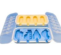 HETcogiz Small&Cute Silicone Vehicle&Rocket Popsicle Mould 2PCS Reusable