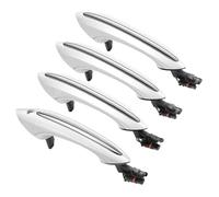 HETEVSCCK 4Pcs Car Exterior Comfort Access Door Handle Front Rear Left Right for 5 6 7 Series F07 F10 F11 F06 F12 F13 F01 F02(White)
