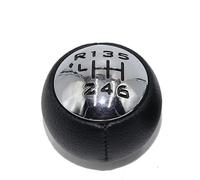 HETEVSCCK Car Gear Shift Knob For Peugeot RCZ 2009-2015, 6 Speed, Black, ABS, PU Leather