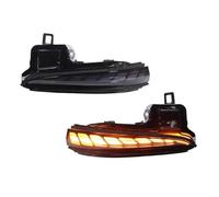 HETEVSCCK Dynamic LED Front Side Mirror Indicator Turn Signals For Toyota For Tacoma RAV4 For Alphard For Vellfire For Highlander (Black Lens)