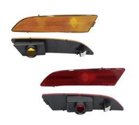 HETEVSCCK For Chrysler For Crossfire 2004-2008 Turn Signal Light No Bulb Car Front/Rear Bumper Side Marker Light Housing Shells (2PC Front Yellow Len)