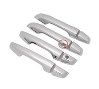 HETEVSCCK for CR-V 2017 2018 2019 2020 2021 Carbon Black Chrome Car Door Handle Covers Trim RHD(LHD Chrome 2 sensors)