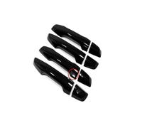 HETEVSCCK for CR-V 2017 2018 2019 2020 2021 Carbon Black Chrome Car Door Handle Covers Trim RHD(LHD Black 2 sensors)