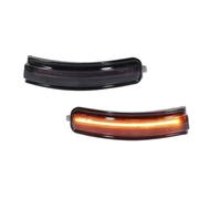 HETEVSCCK Front Car Side Mirror Amber Dynamic LED Sequential Turn Signals For Nissan For Altima 2007 2008 2009 2010 2011 2012 2013 (Black Lens)