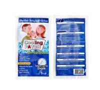 HETHLIF 10Pcs Fever Cooling Pads Lower Temperature Cooling Pads Ice Plaster Anti Hot Physical Cooling Gel Pads for Fever Relief Heat Stroke Prevention Polymer Resin Material 12x5cm (Sky-Blue)