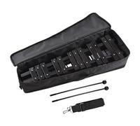 Hethlif 30 Note Foldable Xylophone Glockenspiel with Premium 5mm Thick Aluminum Bars Lightweight Wooden Frame Portable Carrying Bag 2 Mallets for Beginners Students Music Lovers (BlackWhite)