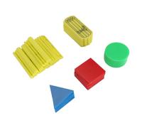 Hethlif 50PCS Magnetic Geometry Shapes Set, Counting and Arithmetic Skills Educational Math Teaching Aids, Easy to Balance Equations, Securely Attached Magnets for Preschool Learning,