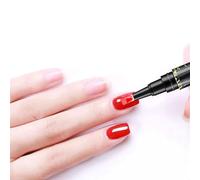 HETHLIF 5Pcs One Step Semi Permanent Nail Polish Pens 3 in 1 Nail Gel Pens Odorless Fast Drying Long Lasting DIY Nail Art Kit for Women Girls At Home Manicure LED Cured 5ML Each (002, 034, 086,