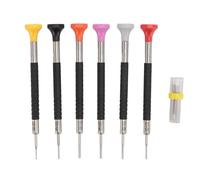 HETHLIF 6pcs Precision Set, Metal Flat Screwdrivers, Watch Turntable Tool Kit, Jewelry Making, for Watch Repair, Glasses, Electronics