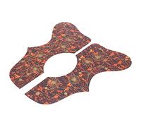 HETHLIF Acoustic Guitar Pickguard, Delicate Patterns Contains Two Guitar Guards to Avoid Scratches on the Due to Picks and Nails (Brown)