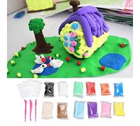 HETHLIF Air Dry Clay Modeling Clay 12 Color Ultra Light Handmade Craft Kit for Kids Adults Art Projects Plasticene Material