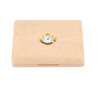 Hethlif Alto Sax Reed Case, Saxophone Reed Case Alto Saxophone with Hygrometer Wood 5 Holding Storing Box Clarinet Solid (Wood Color)