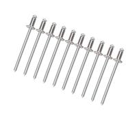 HETHLIF Aluminum Blind Rivets, Aluminum Blind Fastener Cars Rosette Rivets 8PCS For Tool Kits, Under The Hood, Center, Car Plates, Etc. (Silver)