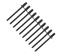 HETHLIF Aluminum Blind Rivets, Aluminum Blind Fastener Cars Rosette Rivets 8PCS For Tool Kits, Under The Hood, Center, Car Plates, Etc. (Black)
