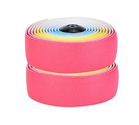 Hethlif Bike Bar Tape, Handlebars Tape High Elastic Soft Sweat Absorption Irisated Road Bike Handlebars Belt Steering