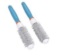 HETHLIF Ceramic Round Hair Brush Professional Styling Hair Brush with Nylon Teeth for Salon Home Use Aluminum Tube Ceramic Coated 2PCS Set 25mm 32mm (25#)