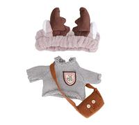 HETHLIF Duck Stuffed Animal, Duck Stuffie Plushies with Your Child By Engaging in Creative DIY Activities Together 3 Piece Set Plush Toy Clothes for Adding a Touch of (G Type)