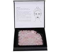 HETHLIF Eye Relax Face Massager Jadestone Reduce Dark Circle Stone Sleeping Care Tool for Eye Treatments (Rose quartz eyelids)