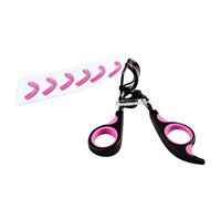 HETHLIF Eyelash Curler Stainless Steel Wide Angle Professional Eyelash Curling Tool with Silicone Pad for All Eye Shapes Long Short Eyelashes Includes 6 Replacement Pads (As Shown)