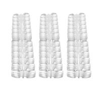 HETHLIF False Nail Tips for Practice 3 Pack Clear Flat Tips for DIY Manicure & Nail Polish Color Display Short Round Fake for Art Training Tools & Accessories