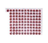 Hethlif Fish Eyes For Lures Sticker, Soft Plastic Lure Making Kit Fishing Eyes Sticker with 100 Fake 0.3in Fishing 3D Super Simulation Fish For Various Baits And (Red)