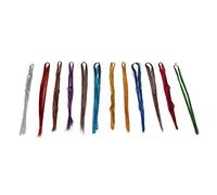 HETHLIF Hair Tinsel Kit, Colored Hair Extensions Tinsel Extensions With Crochet 12 Colors for Parties, Fashion Shows, Prom, Cosplay or Individual Use