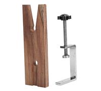 HETHLIF Jewelers Bench Pin Clamp, Wooden Workbench Tool Easy Installation Iron and Wood Construction for Jewelry Making and Processing