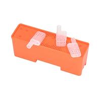 HETHLIF King Cage Transport Beebox with 20Pcs Transparent King Bee Rearing Cages for Easy Beekeeping Operation, for Professional and Hobbyist Beekeepers, Lightweight Plastic Material