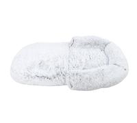 Hethlif Large Foldable Pet Dog Bed for Humans, Spacious Design for Bonding, Winter Cat Bed for Living Room Office Grey