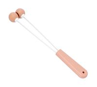 HETHLIF Manual Silicone Massage Hammer Double Ball Back Knock Massager for Shoulder Body Fatigue Relief Ergonomic Handle ABS Material 14.2 Inches