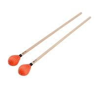 HETHLIF Marimba Mallets, Drum Mallets Timpani with Maple Handle Yarn Head Marimba Parts, Drum for Percussion Playing (Orange)