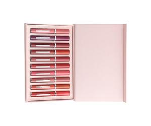 HETHLIF Matte Lip Gloss Set 10Pcs Non Stick Boxed Low Gloss Lipstick Cosmetics with Vibrant Colors for Professional Makeup Artists and Daily Use