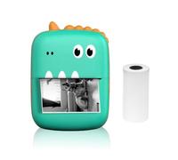 Hethlif Mini Thermal Printer Portable Sticker Maker Photo Inkless Printing With BT Connection For Smartphone Students Professionals Green 57mm 9 Paper Rolls (1)