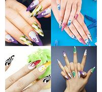 HETHLIF Nail Art Graffiti Pen Multicolor Quick Dry Nail Paint Pen Fine Tips Drawing for Art Decoration and Design for Lovers 5 Colors Set 3ml Each (Group A: 01+02+03+04+05)